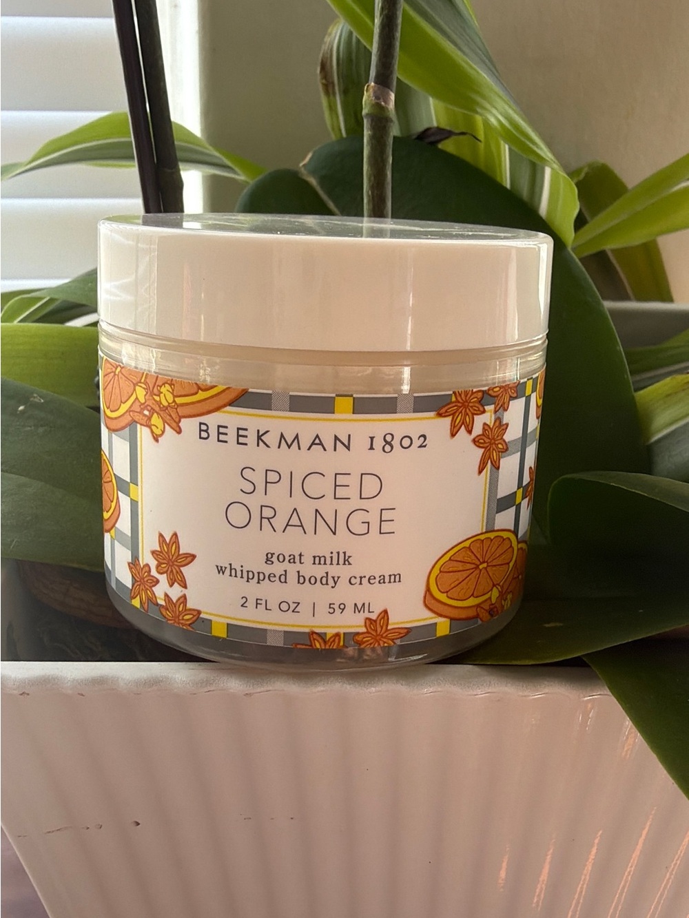Beekman 1802 Spiced Orange Whipped Body Cream - White, Orange
